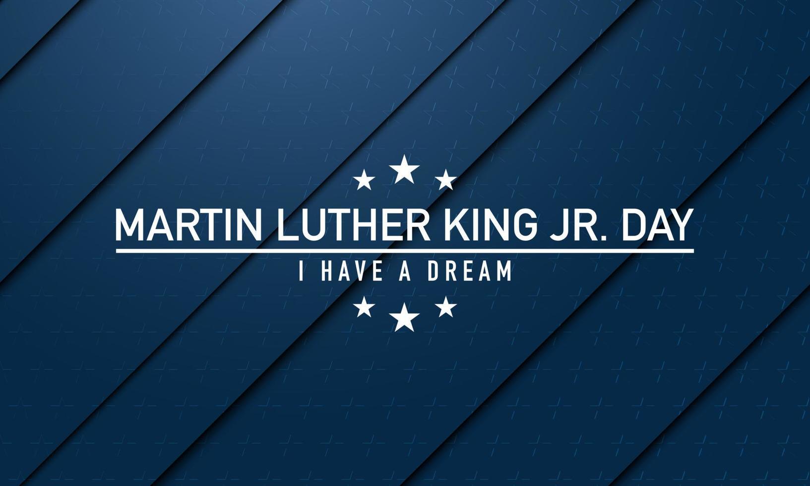 Martin Luther King Jr. Day Background. Banner, Poster, Greeting Card. vector