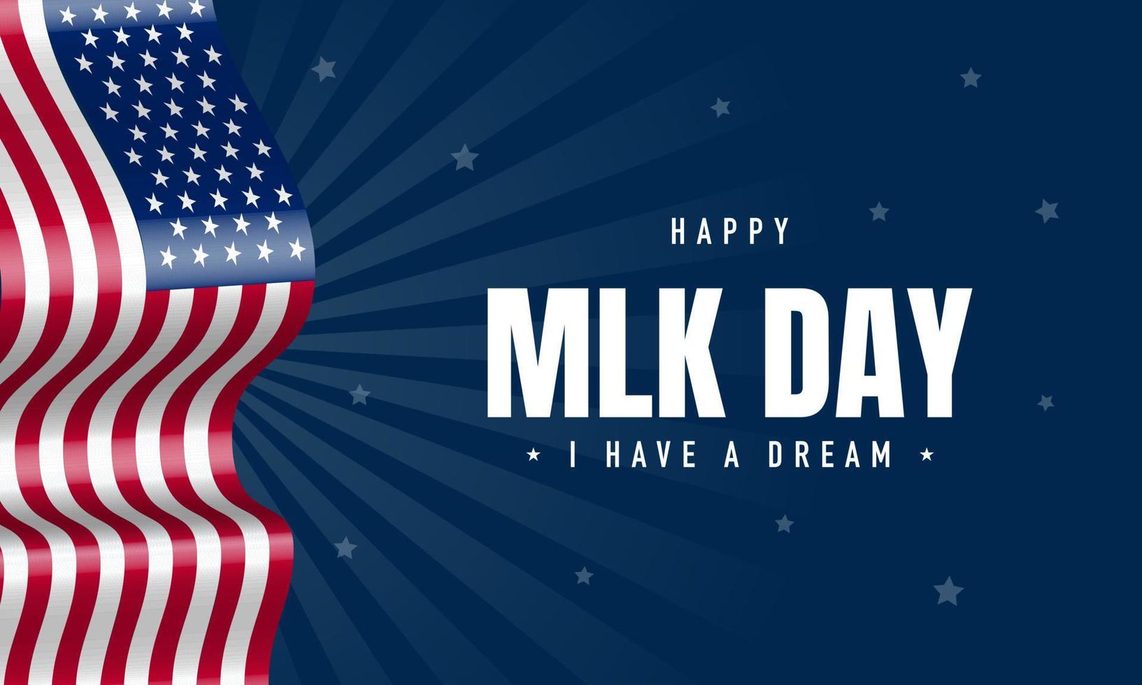 Vector Illustration of MLK Day Background.