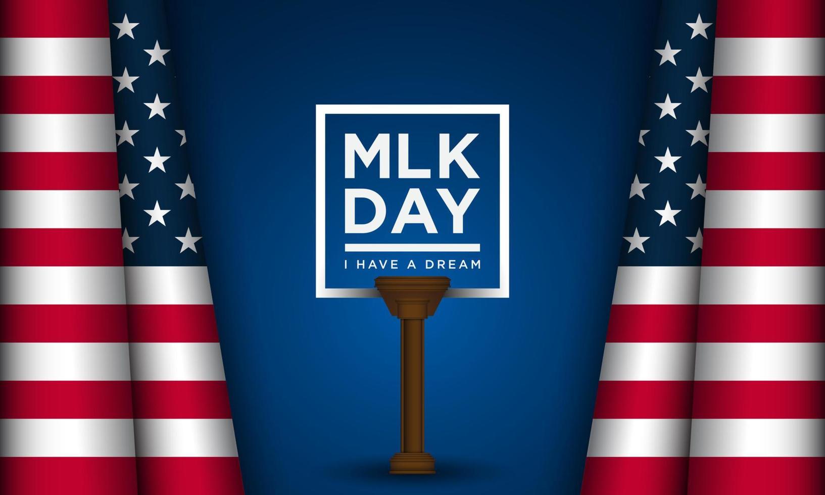 Martin Luther King Jr. Day Background. Vector Illustration.