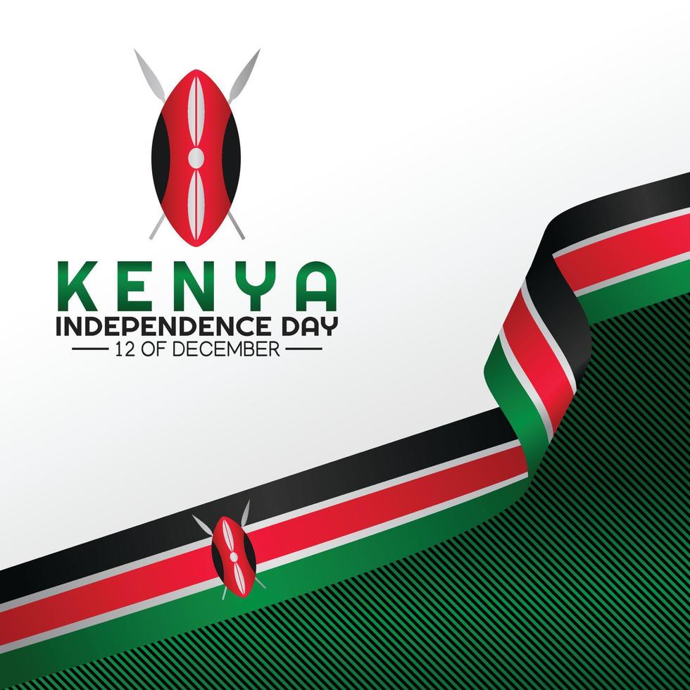 Kenya Independence Day Vector Design Illustration.