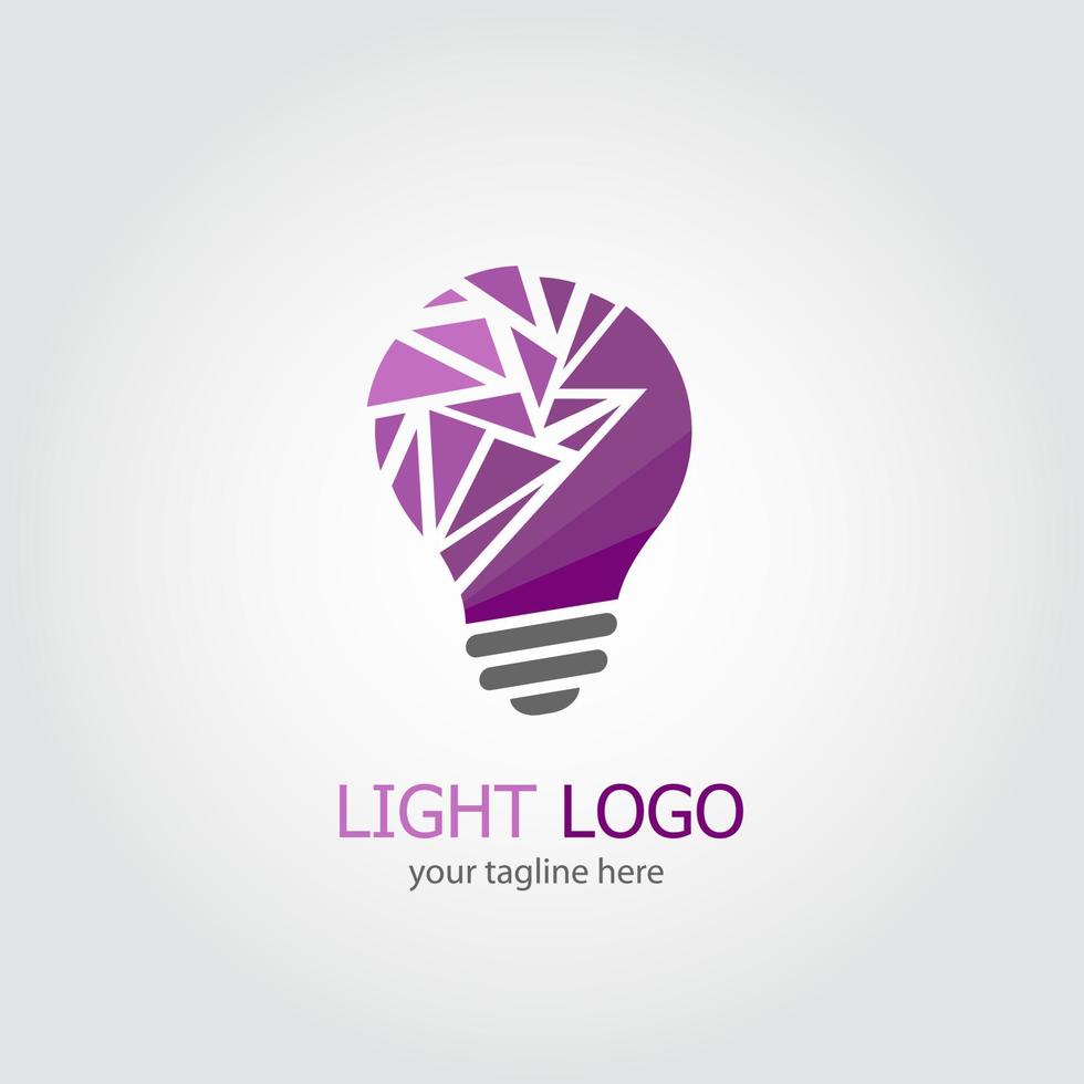 Light logo design vector. Suitable for your business logo vector