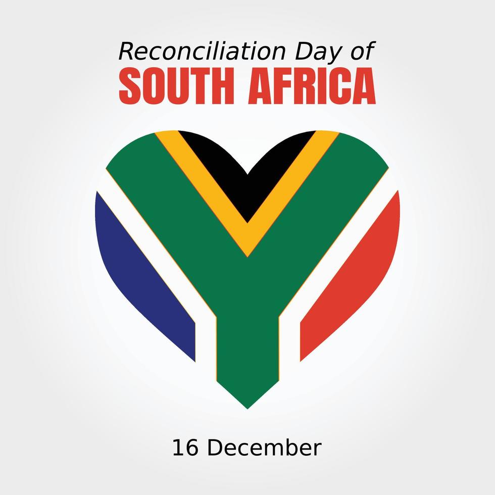 Reconciliation Day of South Africa Vector Illustration Vector Illustration. Suitable for greeting card poster and banner