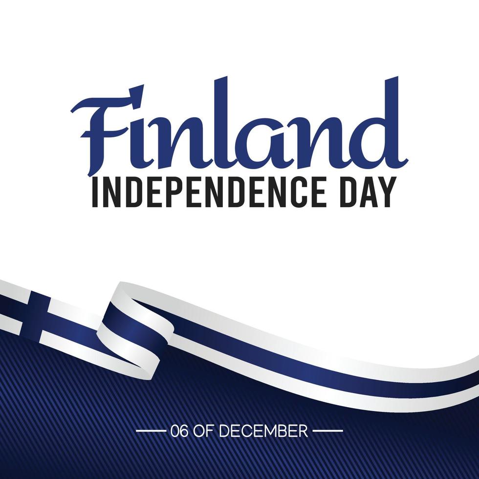 Finland Independence Day Vector Illustration. Suitable for greeting card poster and banner.