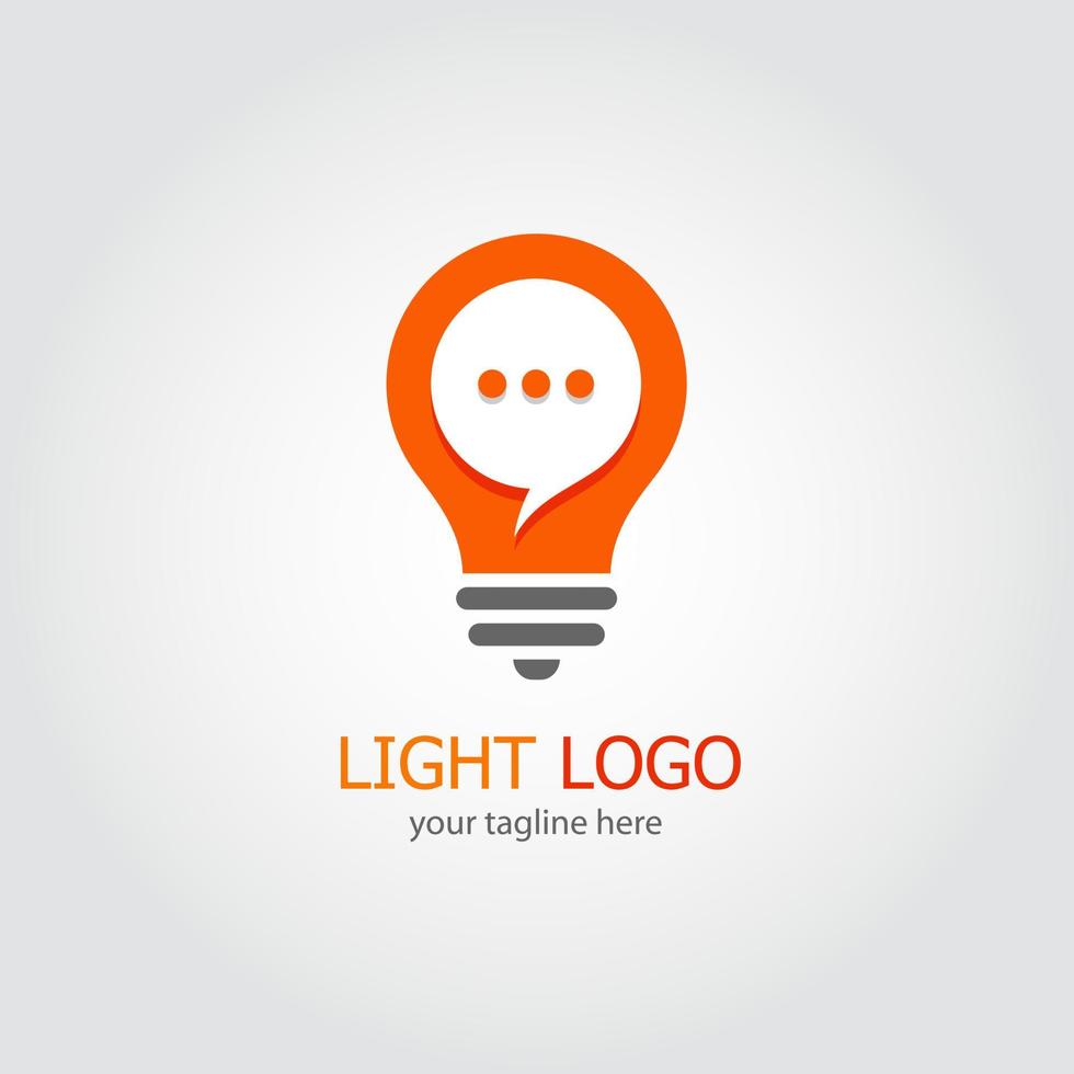 Light logo design vector. Suitable for your business logo vector