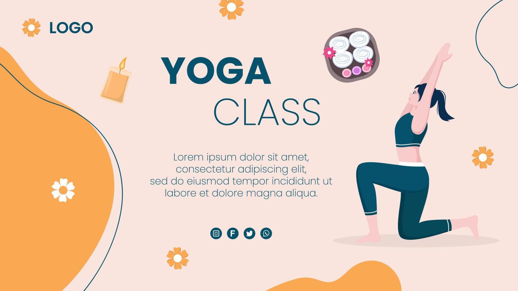 publicación de yoga y meditación editable de fondo cuadrado adecuado para redes sociales, alimentación de ig, tarjetas, saludos, anuncios impresos y web en Internet vector