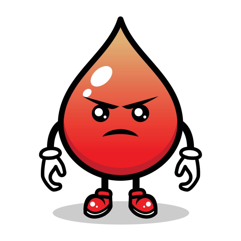 Blood mascot design vector