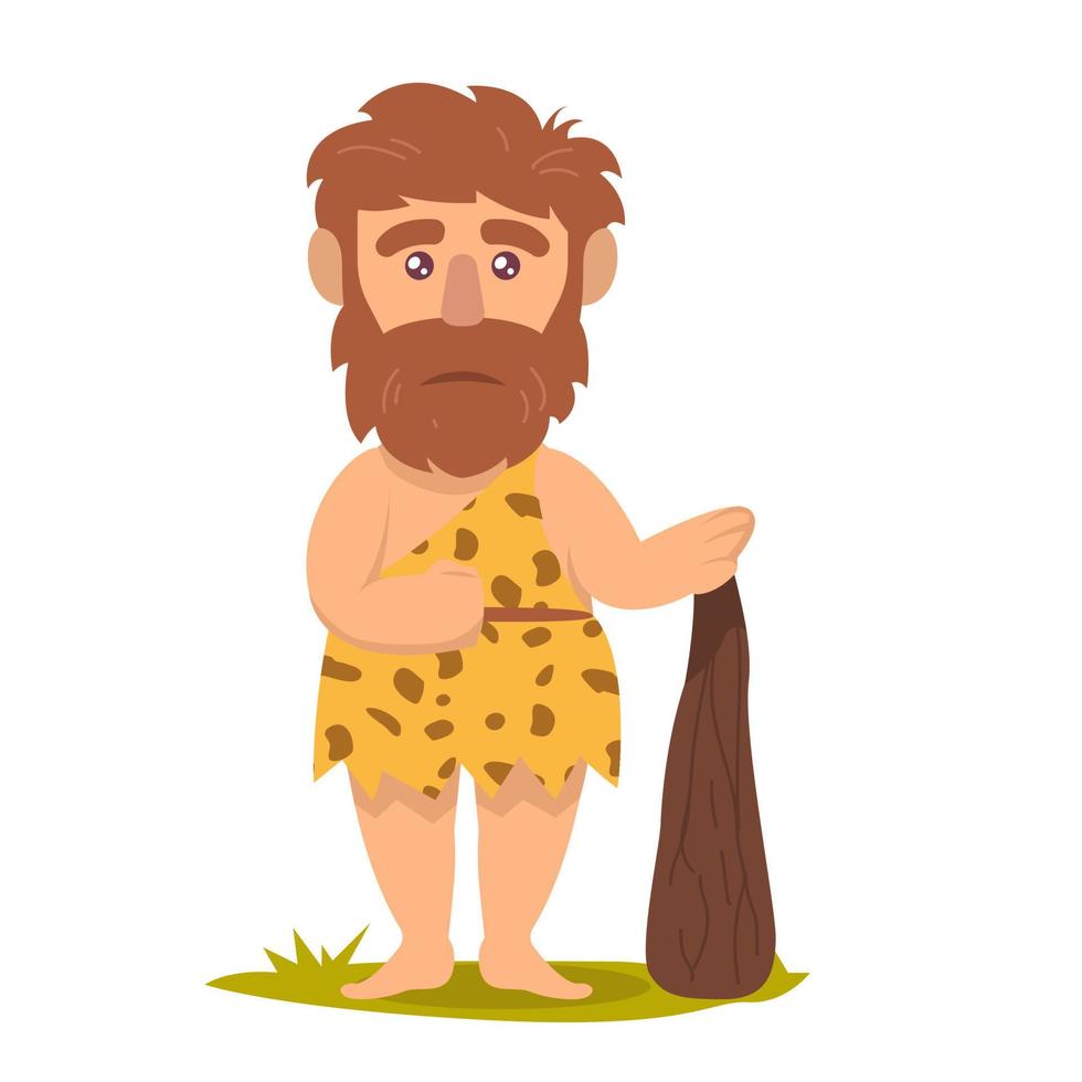 Caveman premium mascot vector