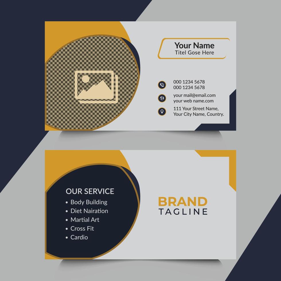 real estate business card design vector