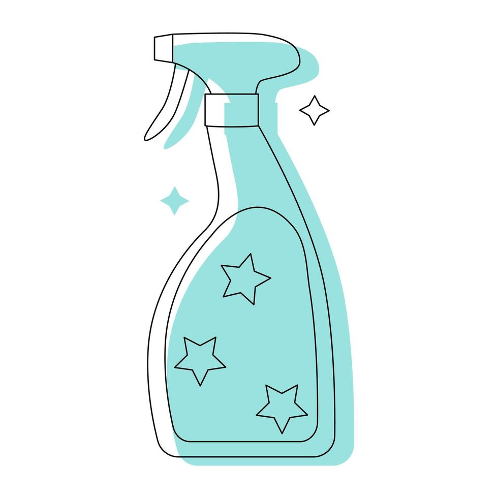 detergent icon isolated on white background. Flat vector illustration