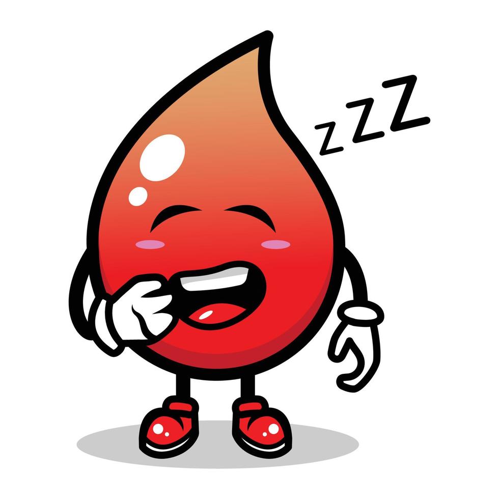 Blood mascot design vector