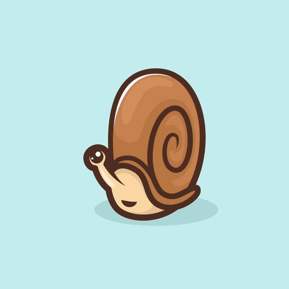 Snail illustration mascot vector