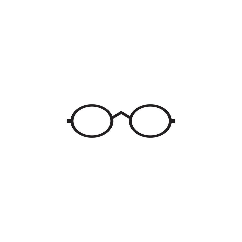 Glassess icon vector flat design