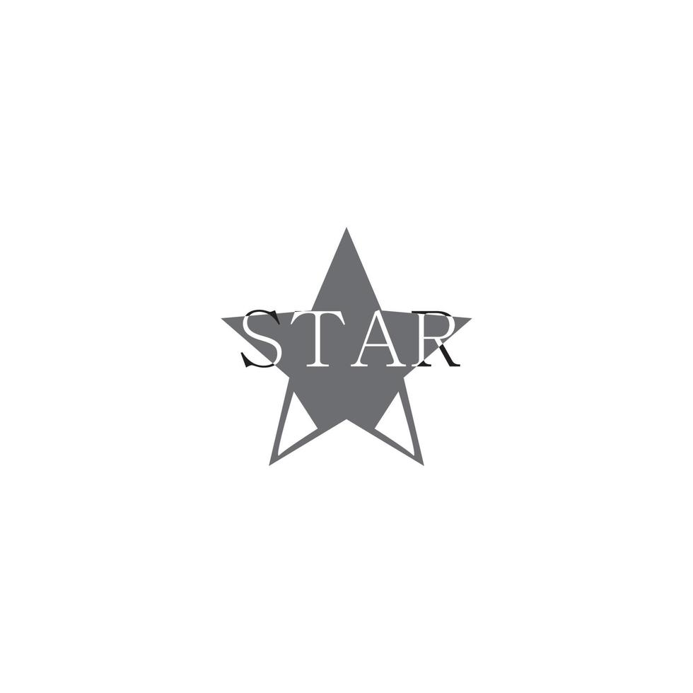 estrella logo icono vector plantilla