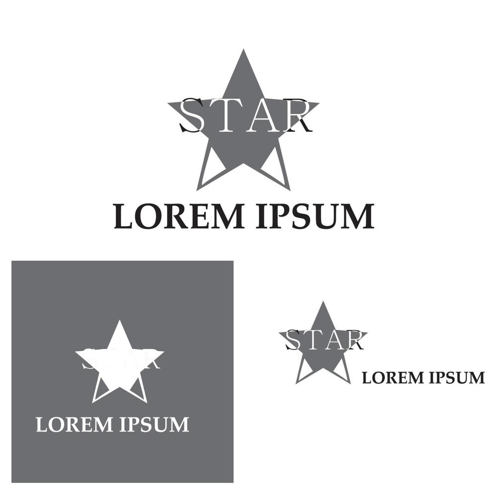 Star icon Template vector illustration design