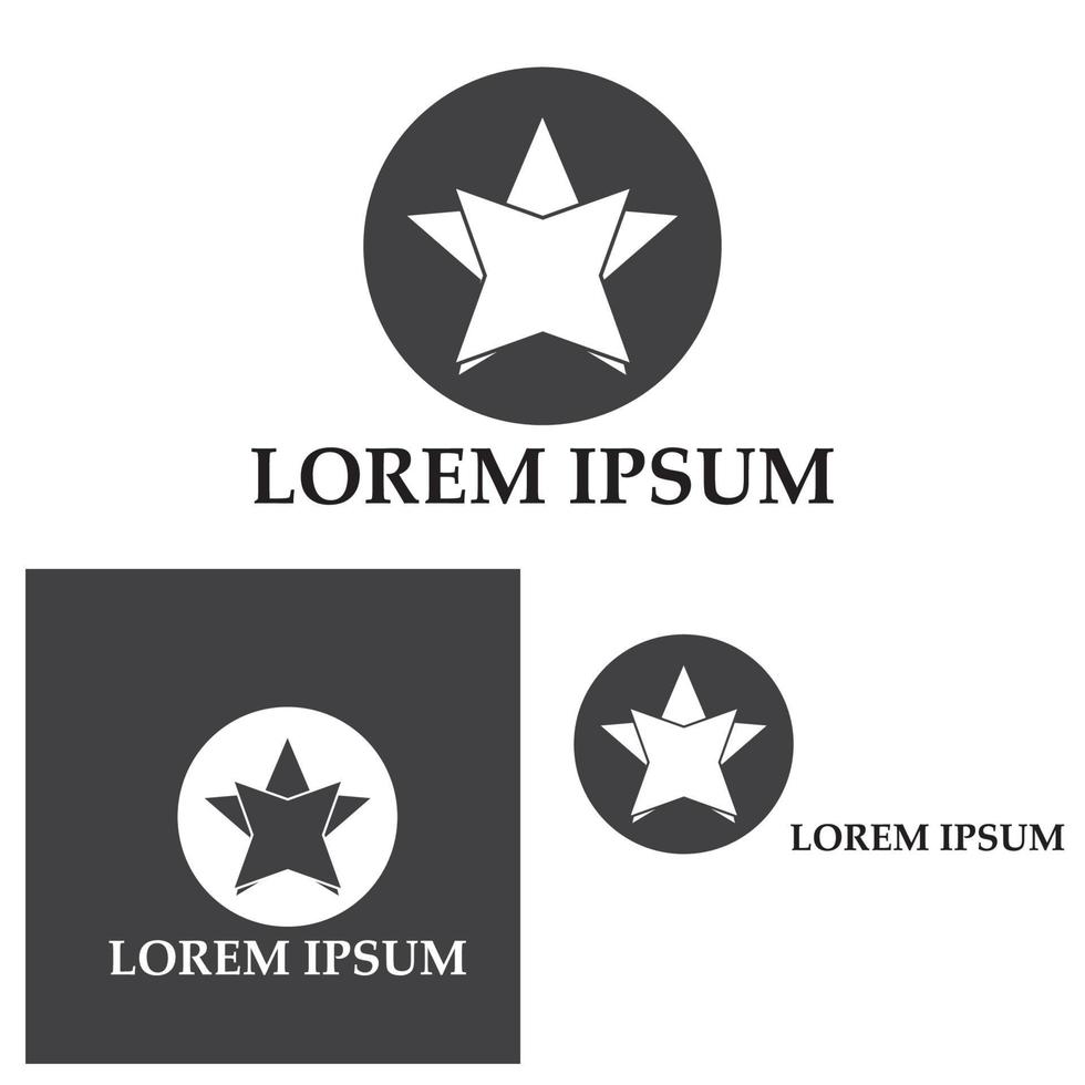 Star icon Template vector illustration design