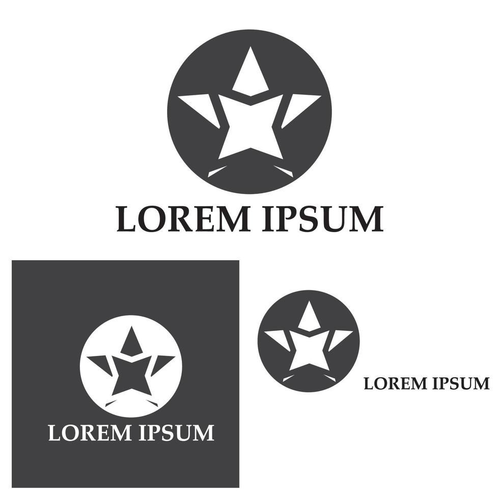 Star icon Template vector illustration design