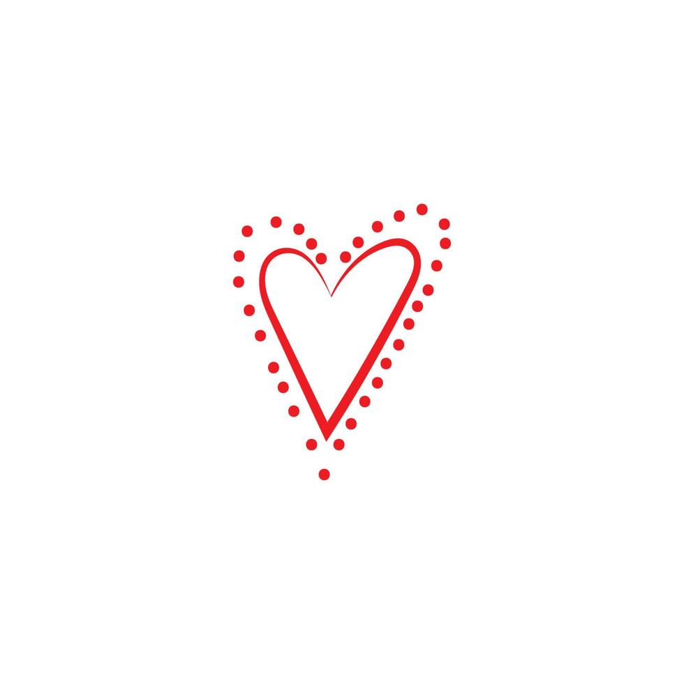 Hand drawn hearts. Design elements for Valentine day. vector