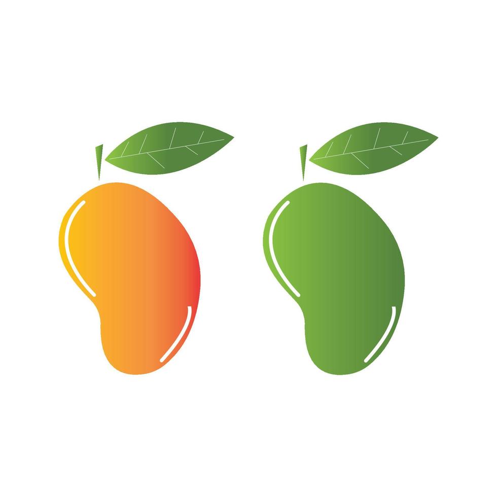 Mango fruit vector icon illustration design