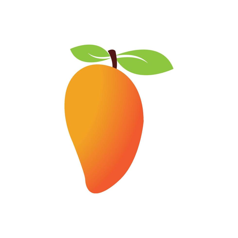 Mango fruit vector icon illustration design