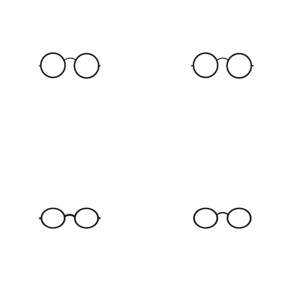 Glassess icon vector flat design