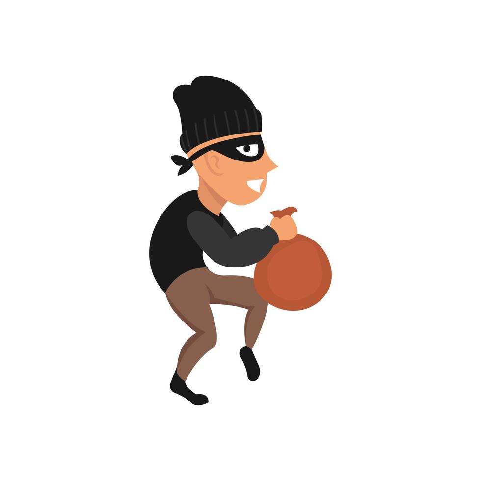 Thief illustration crime vector