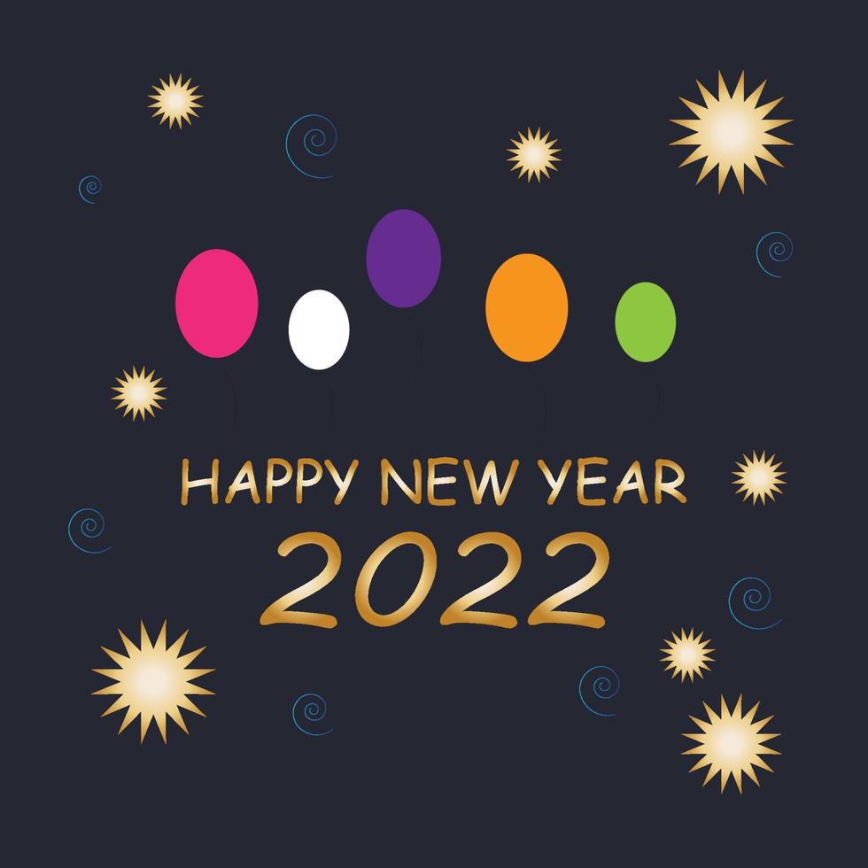 Happy new year design template vector