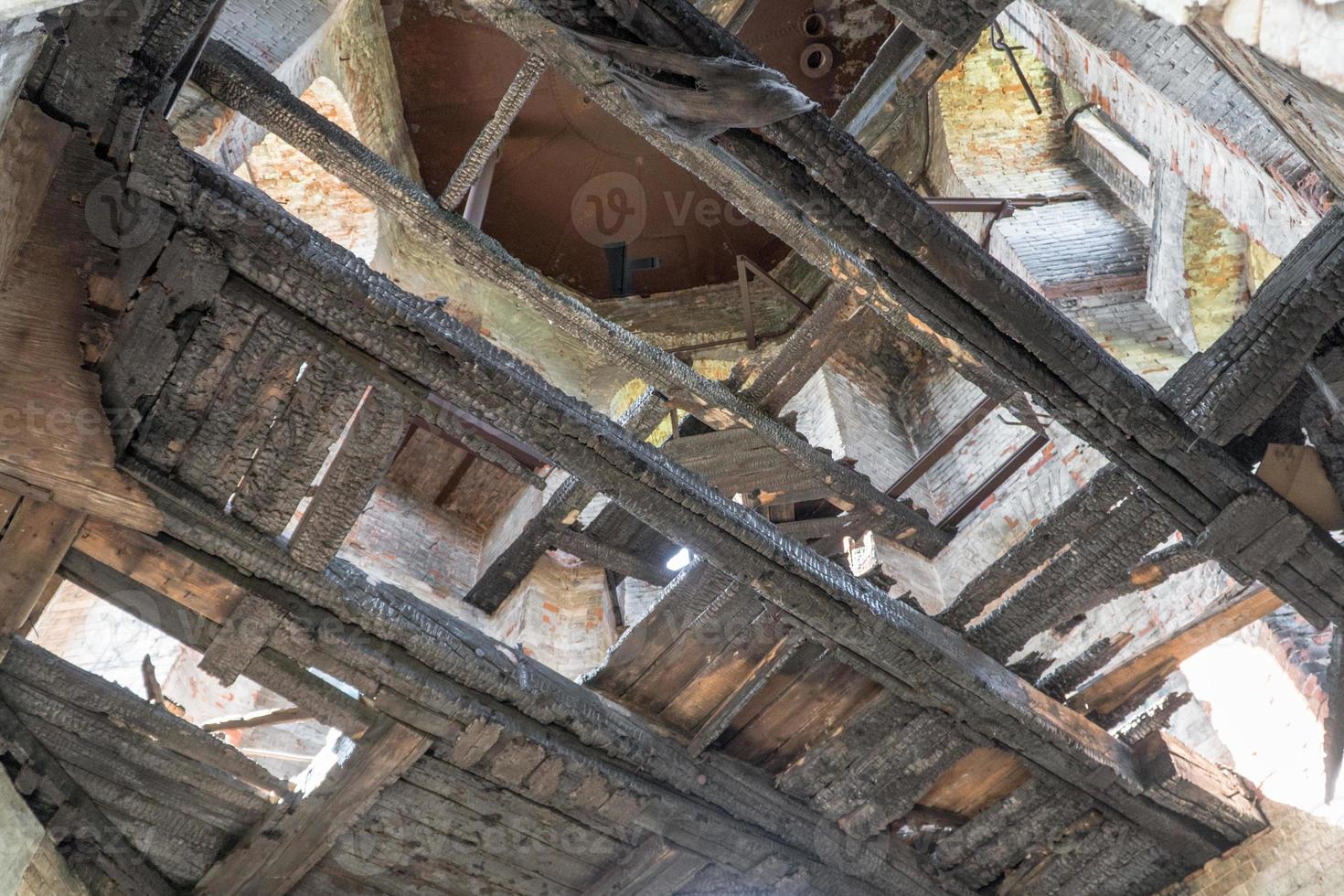 interior view of the building after the fire photo