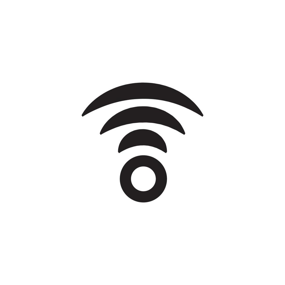 Wireless design logo template vector