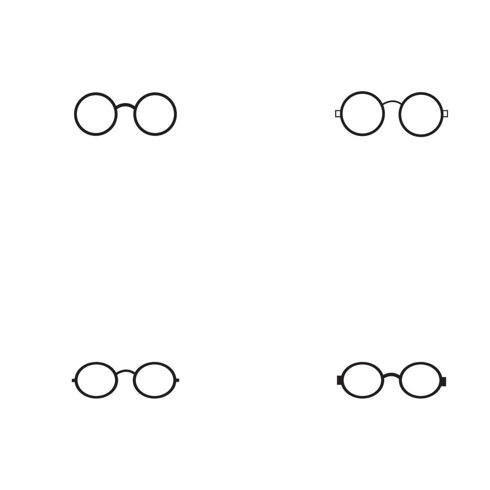 Glassess icon vector flat design