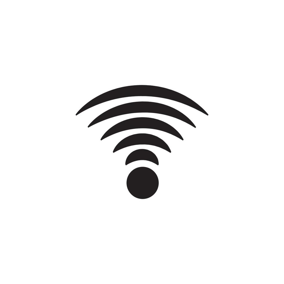 Wireless design logo template vector