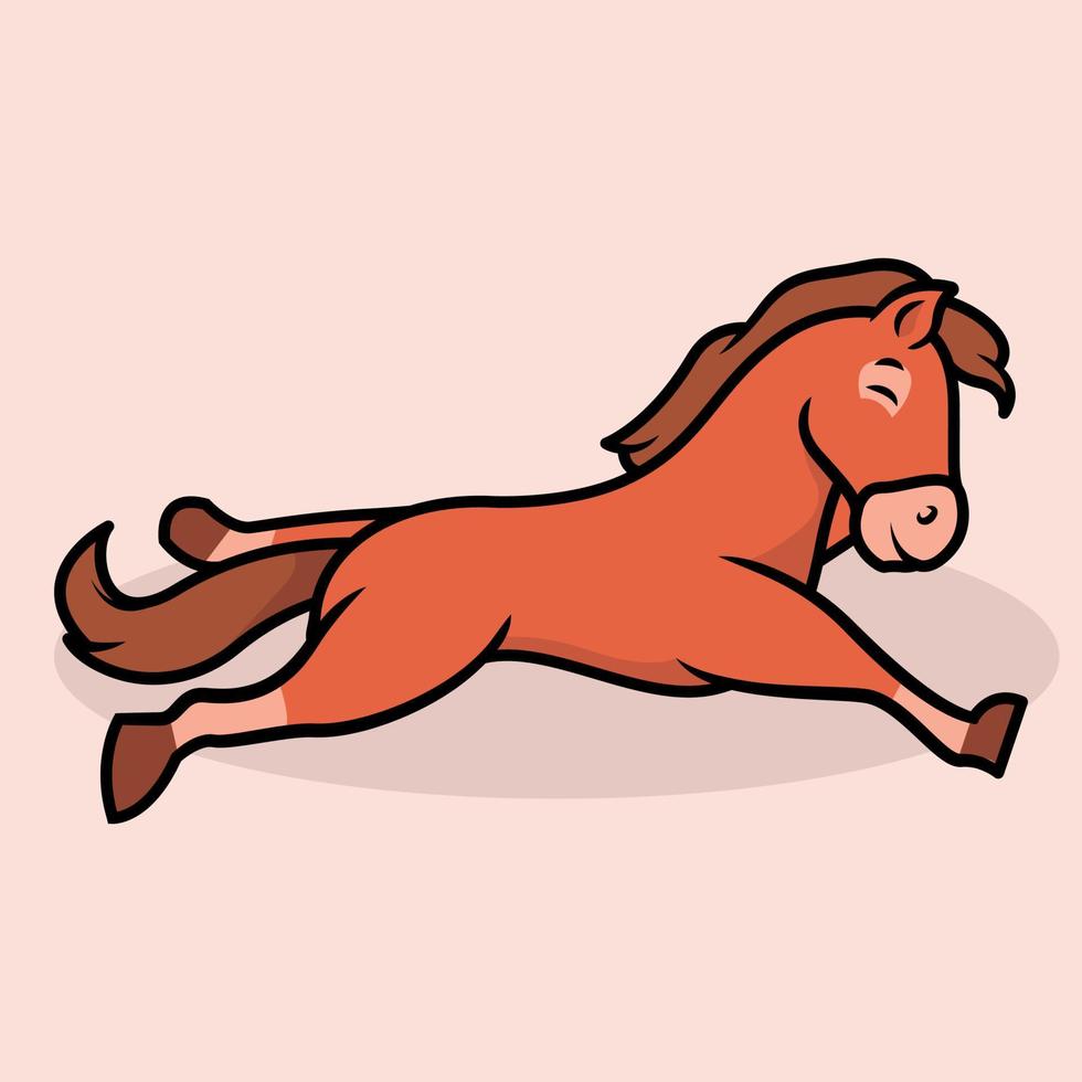 Horse cartoon design vector