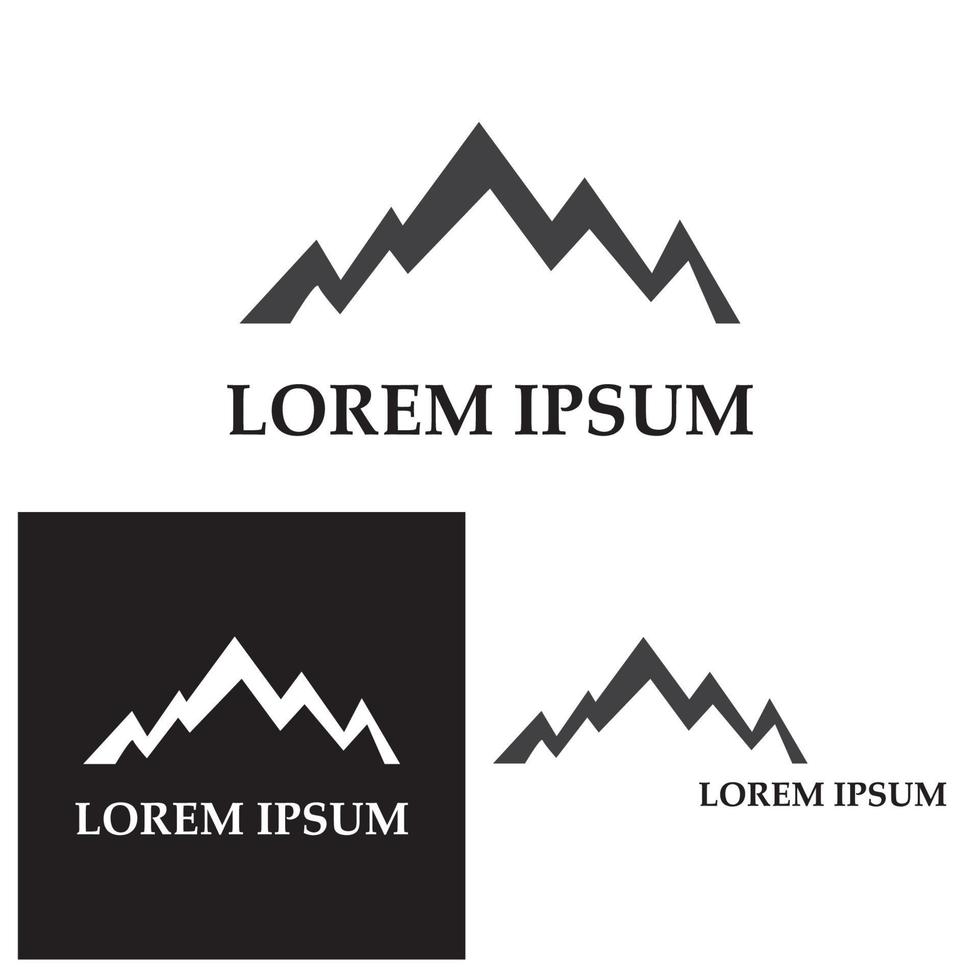 Mountain icon Logo Template Vector illustration design