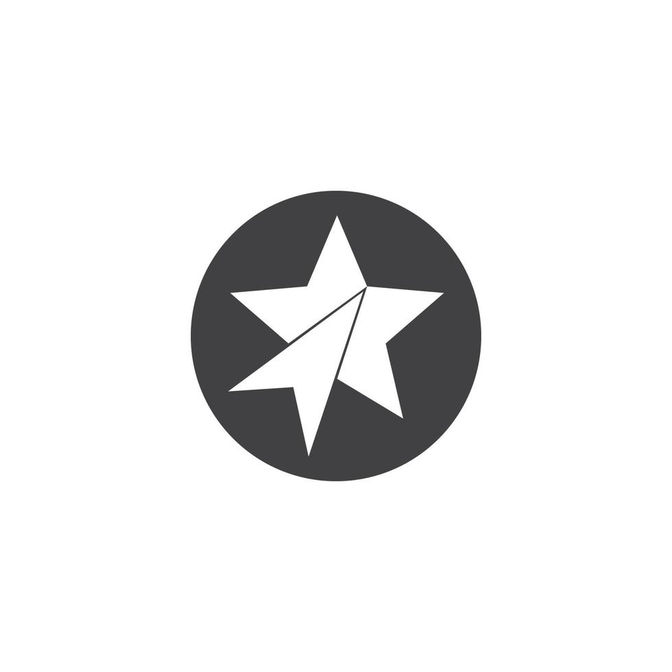 estrella logo icono vector plantilla