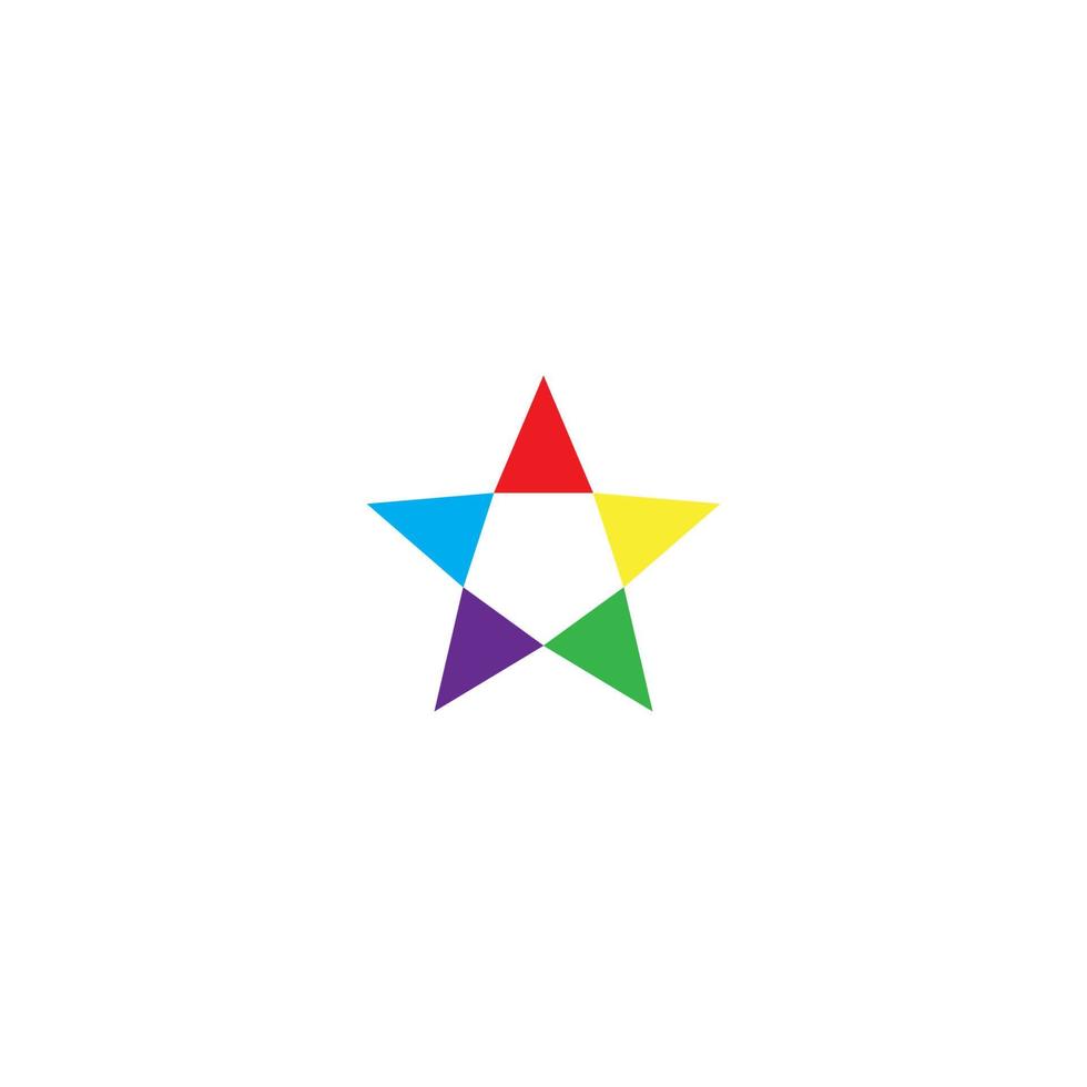 estrella logo icono vector plantilla