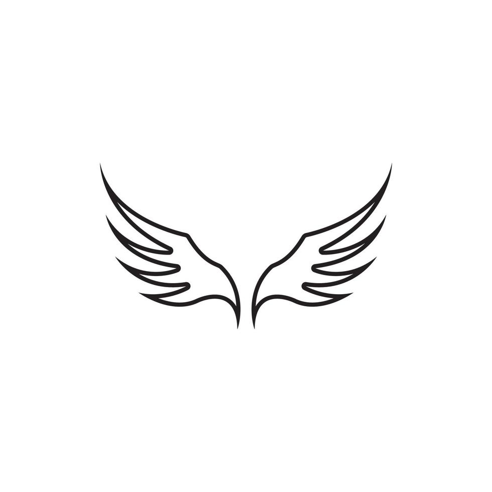 Wing illustration logo vector design 5144186 Vector Art at Vecteezy