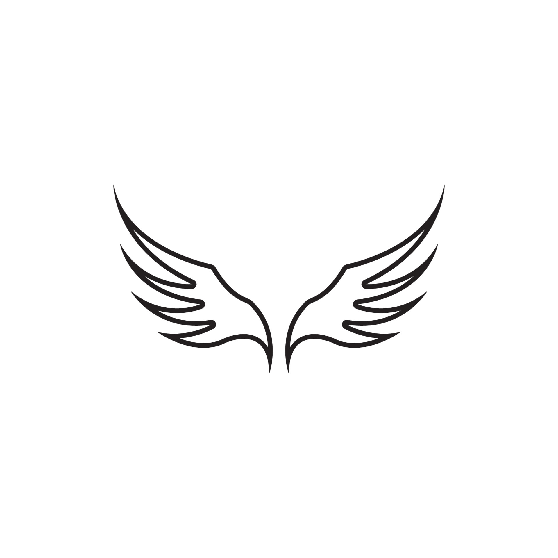 Wing illustration logo vector design 5144186 Vector Art at Vecteezy