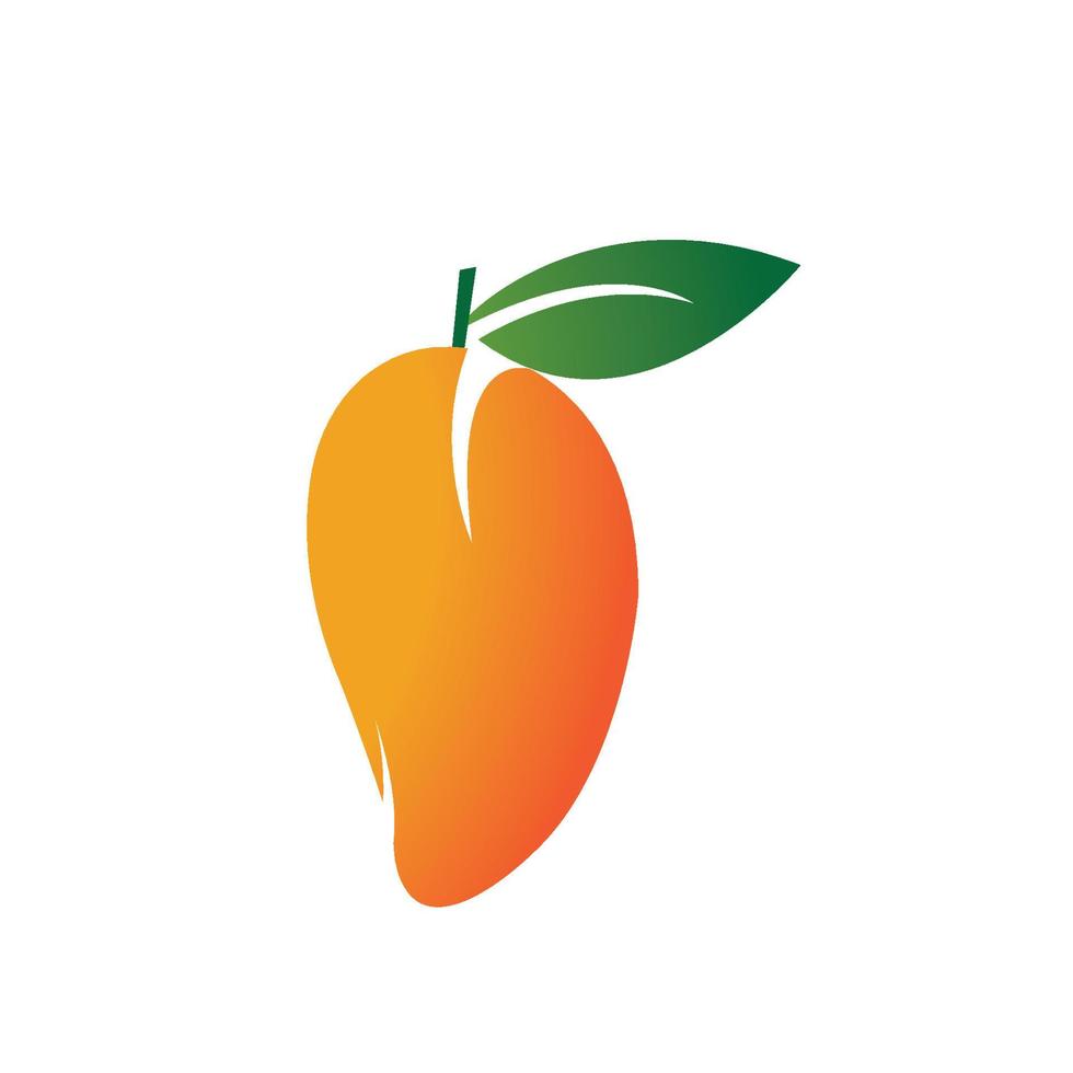 Mango fruit vector icon illustration design