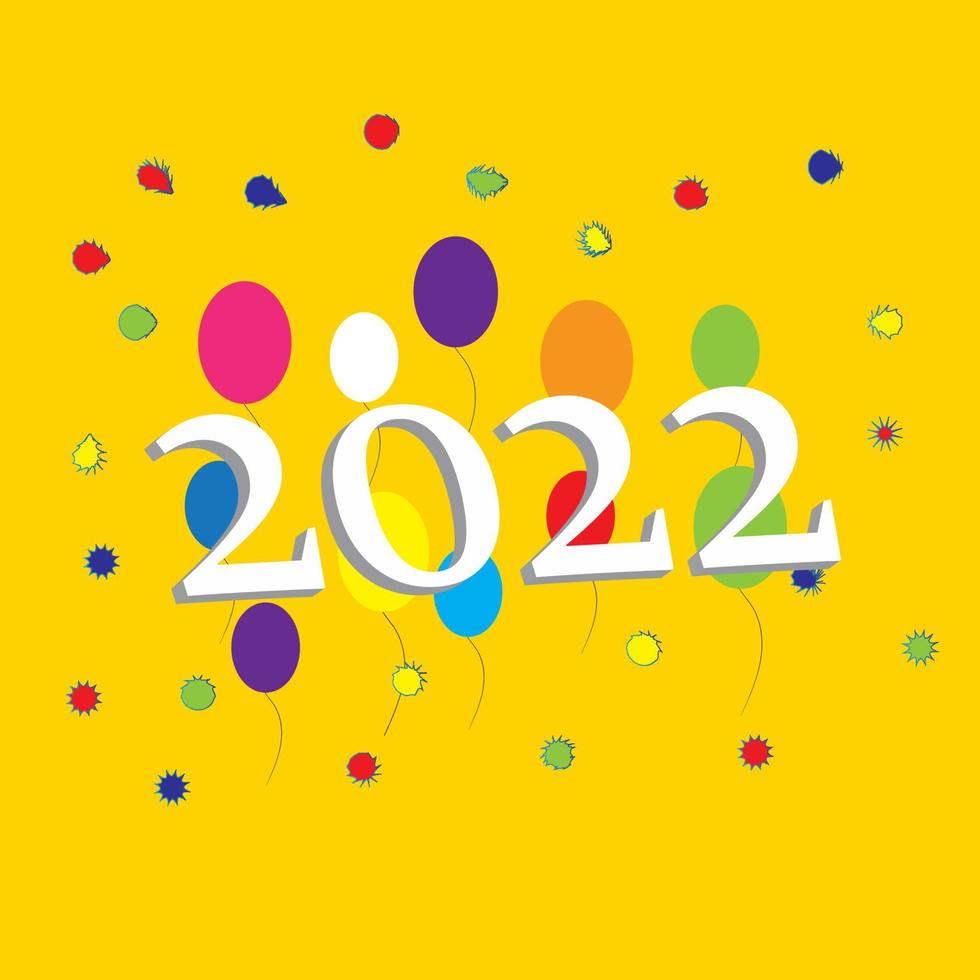 Happy new year design template vector