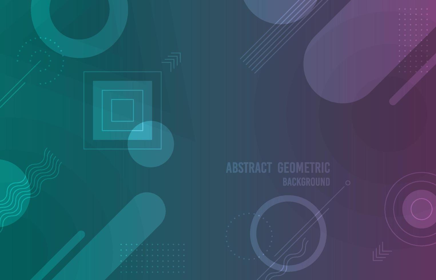 Abstract various geometric shape design pattern on gradient color template. Overlapping for cover, copy space of text background. illustration vector