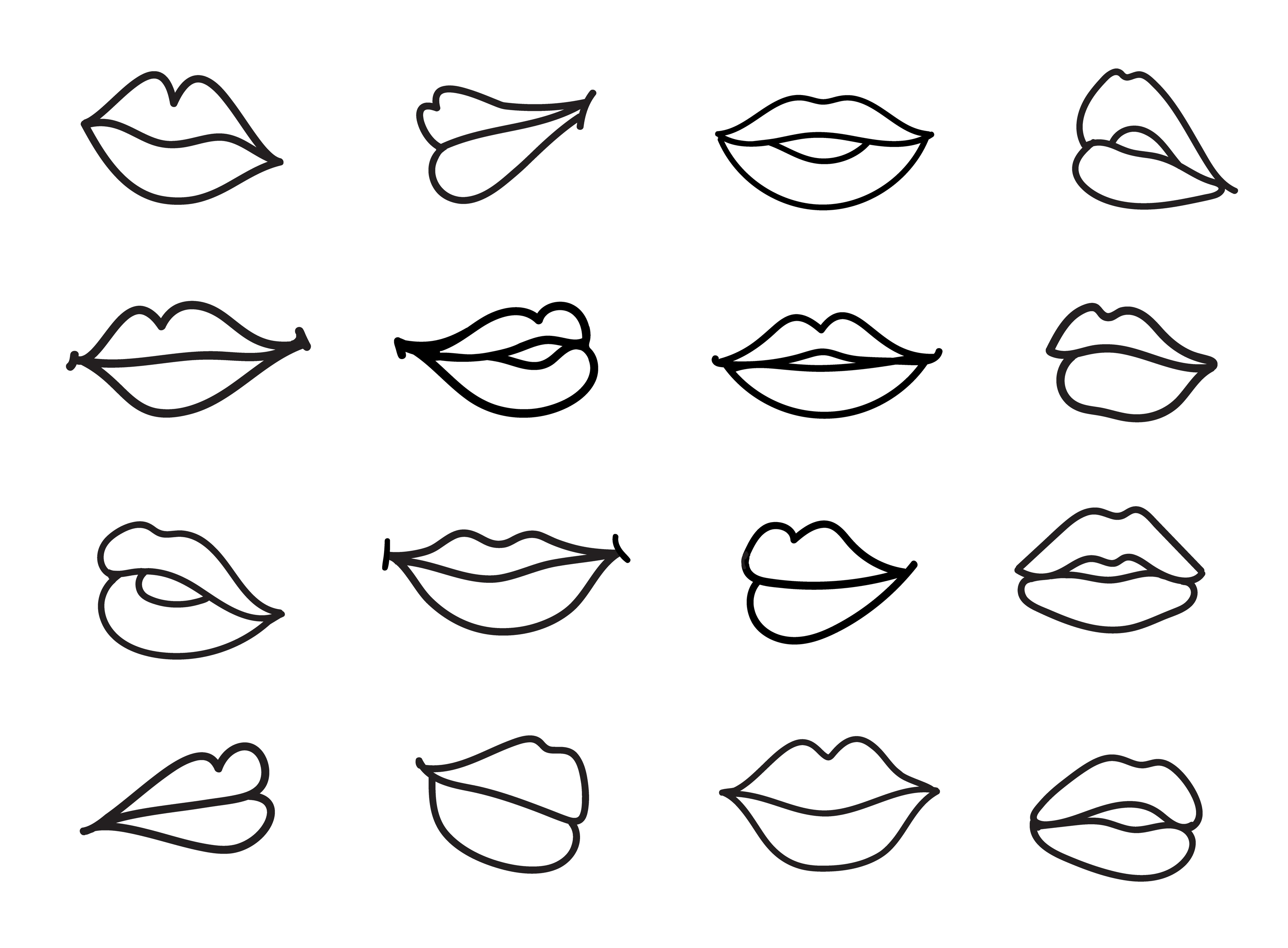 Top more than 82 lips sketch images latest - in.eteachers