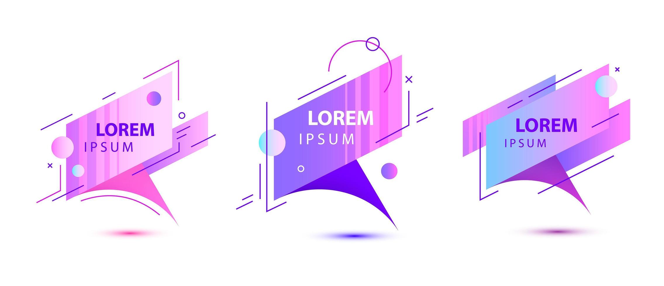 Vector set of creative geometric modern frames, trendy graphic design elements. Design business cards, invitations, gift cards, flyers, web, social net, brochures