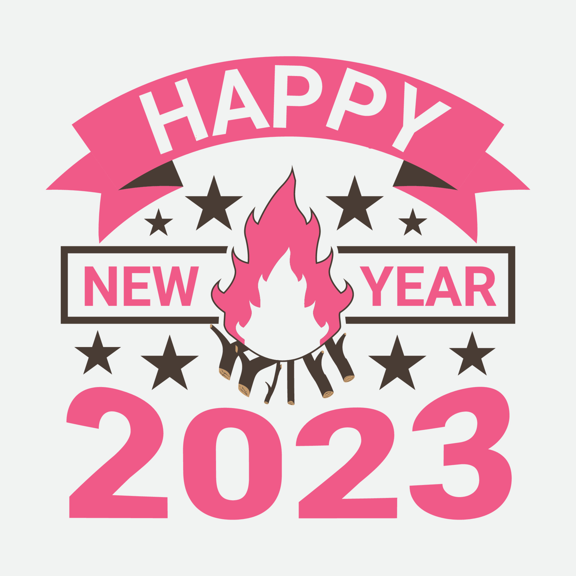 Happy New Year 2023 T Shirt Design Vector 