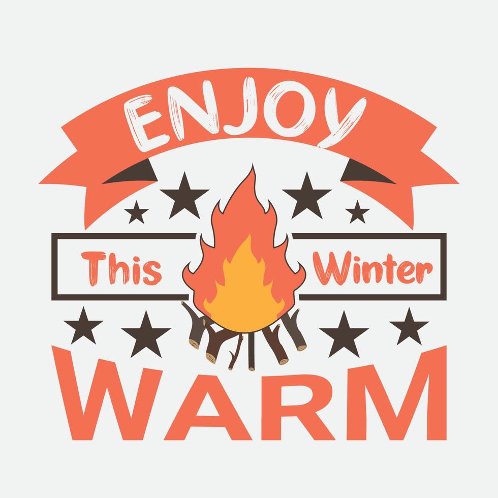 Winter typography design vector