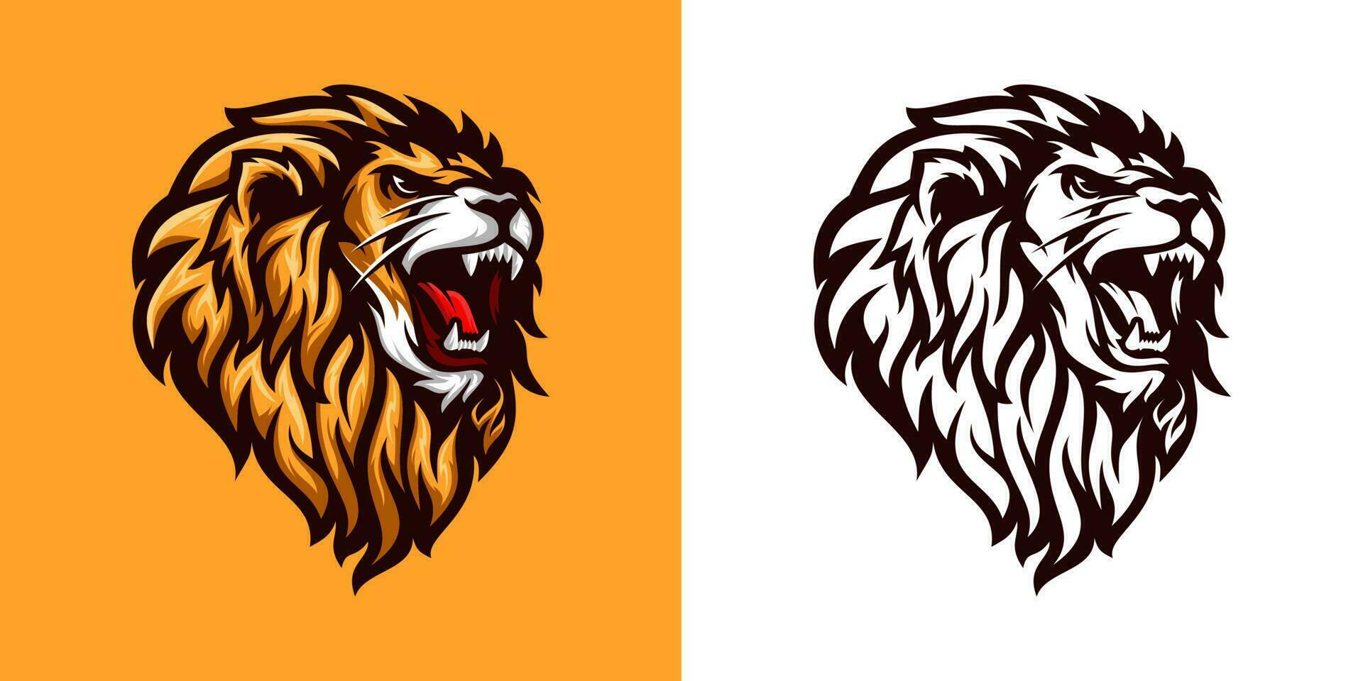 lion head logo 5145103 Vector Art at Vecteezy