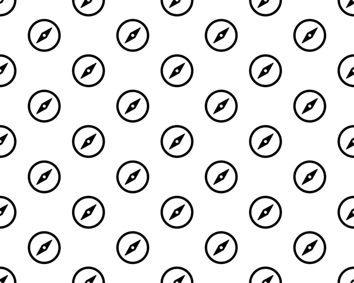 Black line Compass icon isolated seamless pattern on white background. Windrose navigation symbol. Wind rose sign. Vector. vector