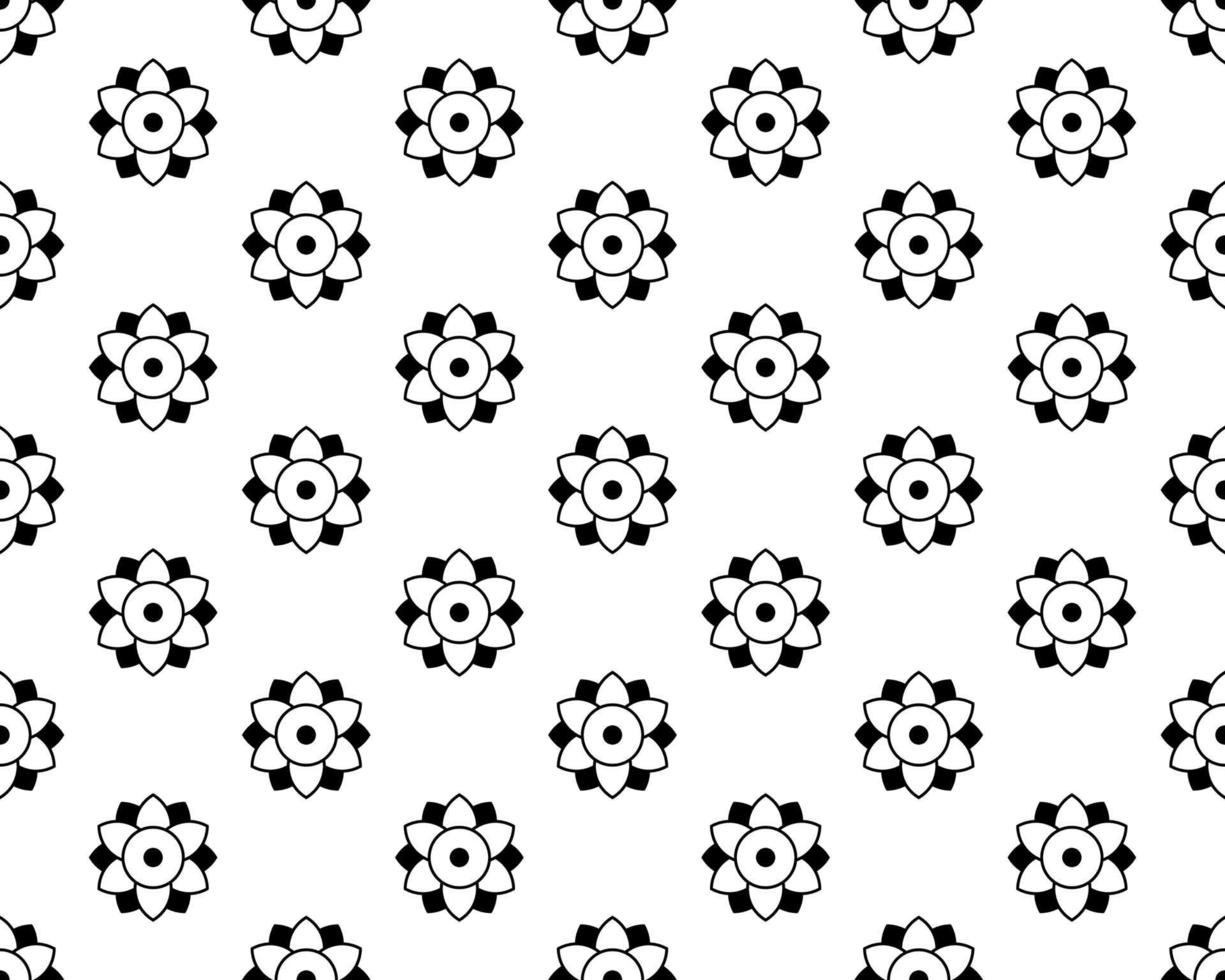 abstract seamless geometries pattern. White in black color. for wallpaper. design page fill. Vector illustration.