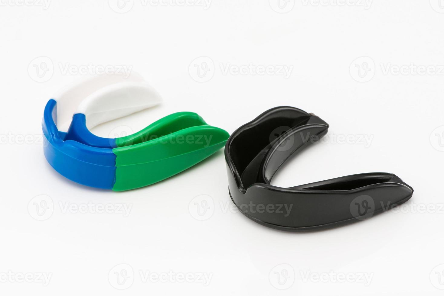 protection for the teeth in the martial arts on a white background. sportswear photo