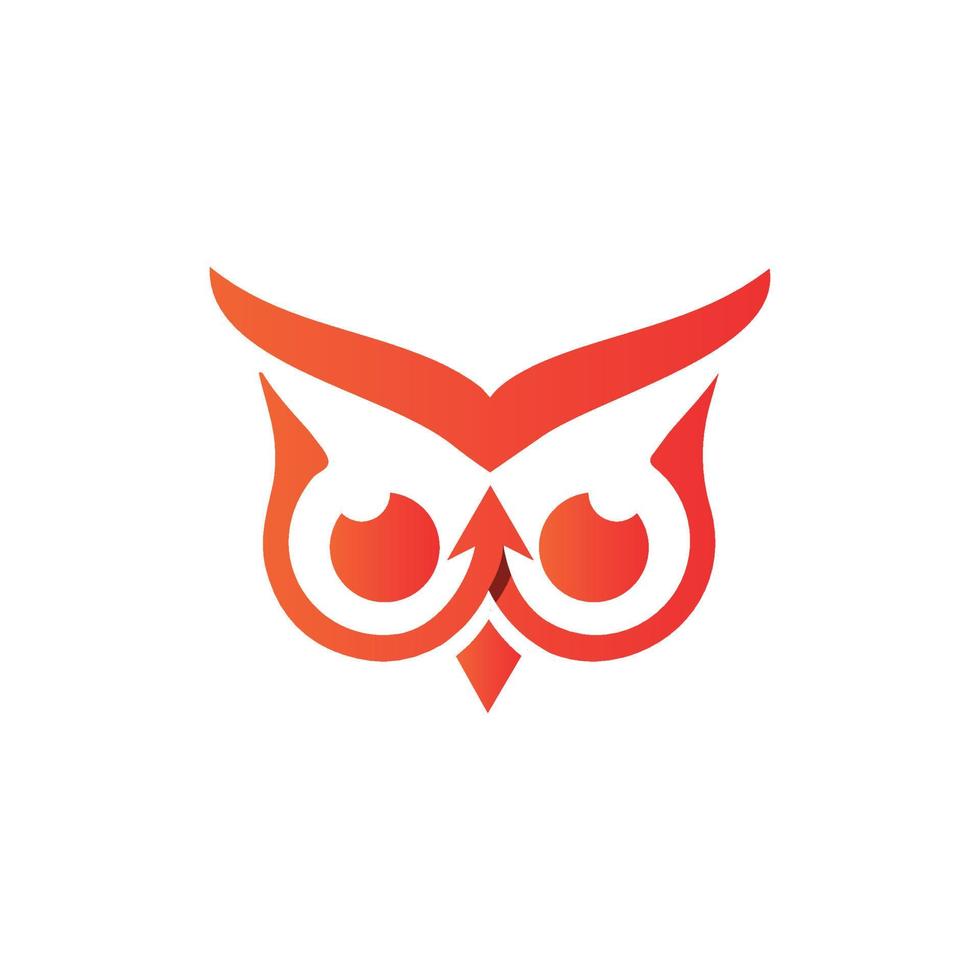 owl logo design concept free vector template