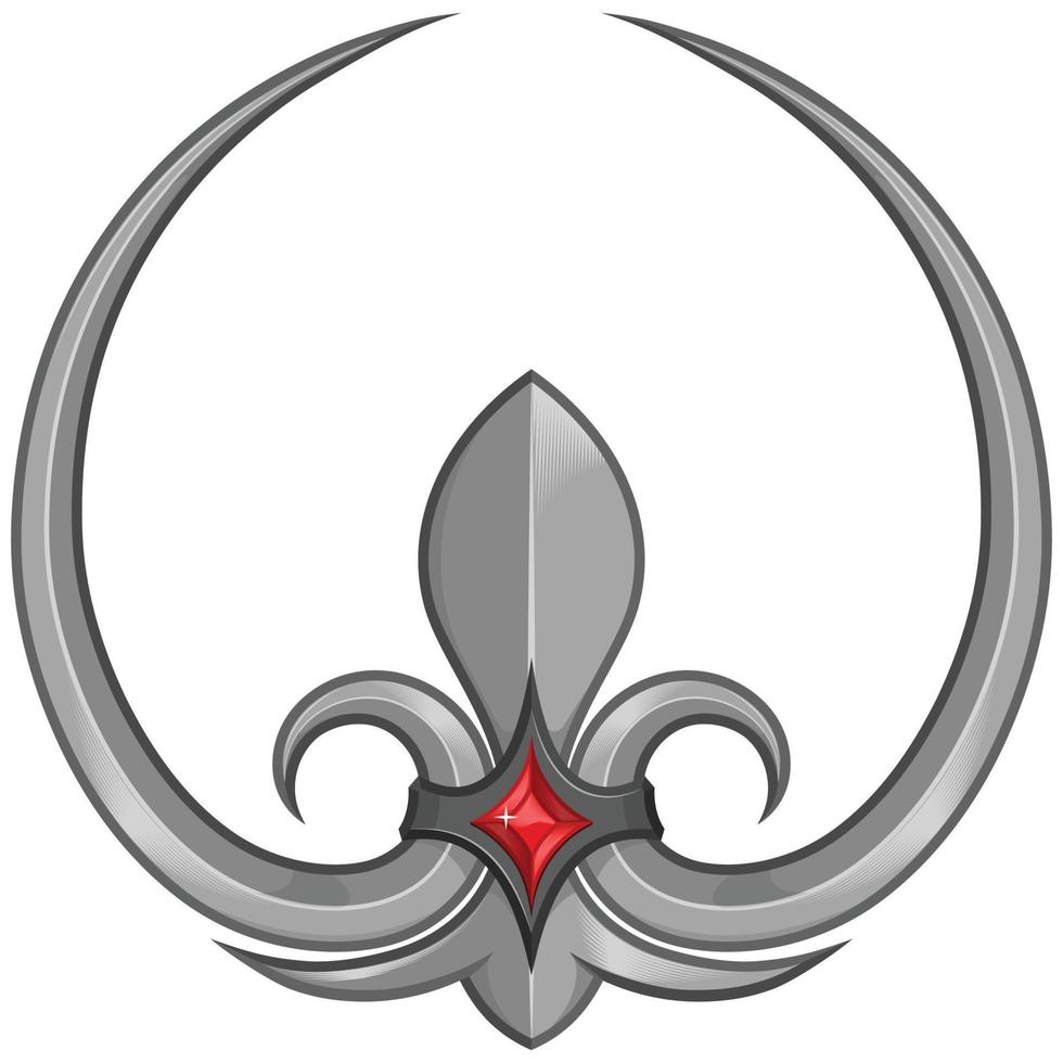 Medieval fleur-de-lis symbol 5145674 Vector Art at Vecteezy