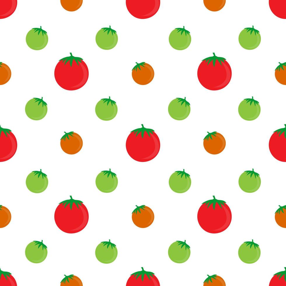 diseño de patrón sin costuras diseño de vector de icono de tomate. diseño colorido diseños para fondos, fondos de pantalla, telones de fondo, portadas y necesidades de diseño gráfico.